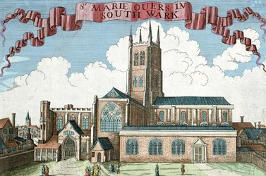 St. Marie Overie in Southwark, aus 